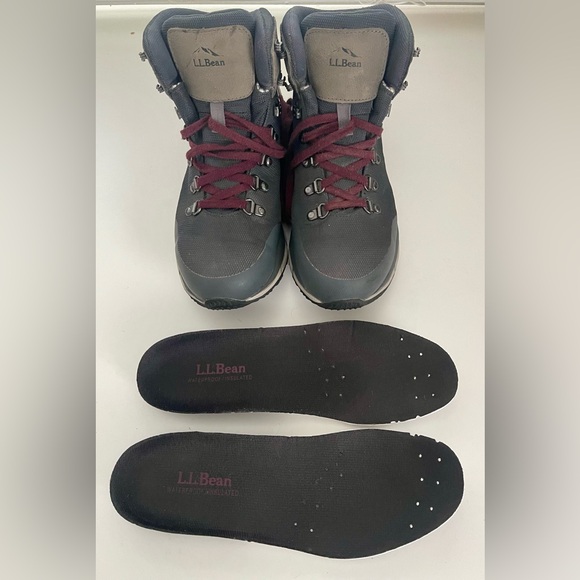 LL Bean Women’s Alpine Hiking Boots Model 507250 Grey Size 7.5 - Picture 2 of 11